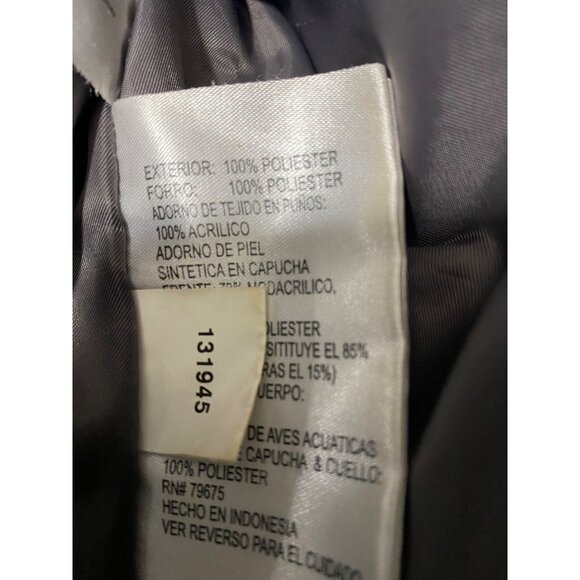 Michael Kors Puffer Coat Size Large Gray Womens Hooded Grey Polyester - Picture 5 of 16